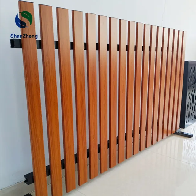 Aluminum Vertical and horizontal Slats Fence Metal fence Modern Fence for home garden
