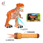 Plastic Animal Low Price Remote Control Infrared Small Dinosaur Projection Plastic Farm Animal Toy With Light