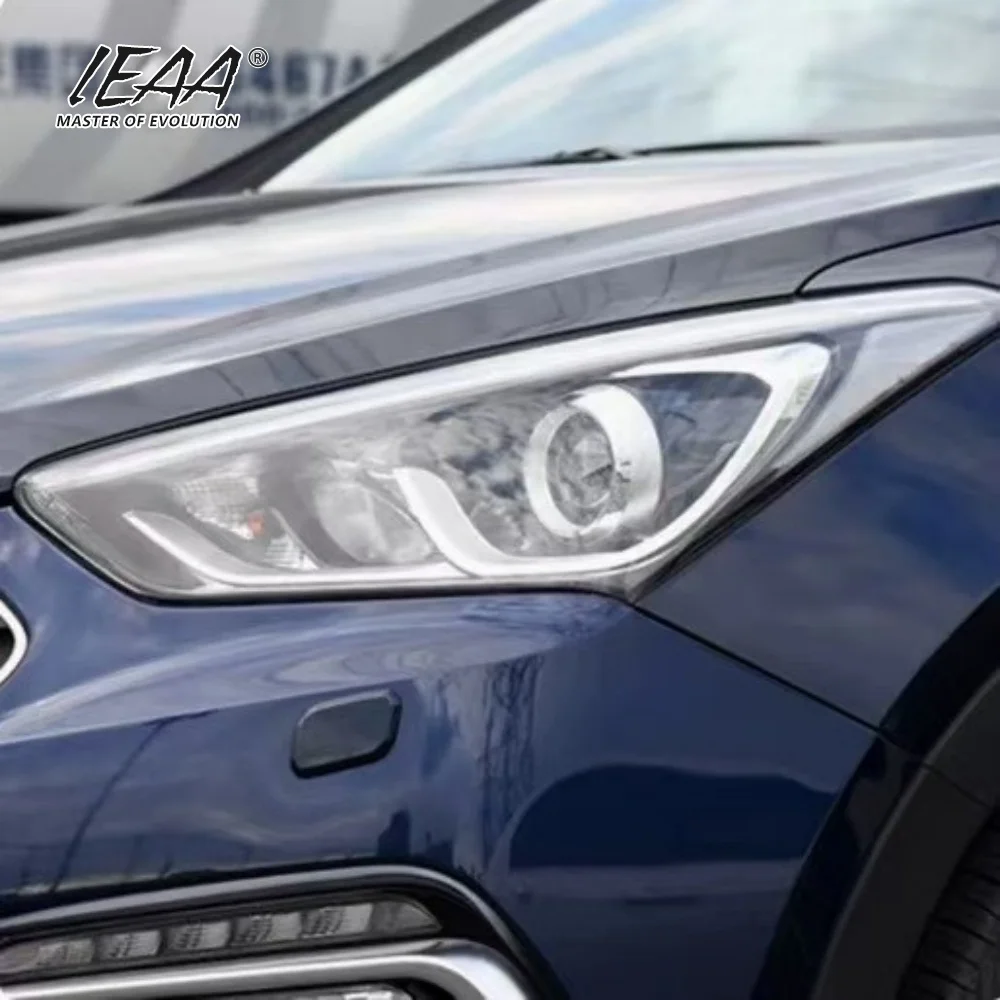 product ieaa auto car headlight cover headlight glass for hyundai ix45 head light lens cover 2017 2018 lampshade cover lens535-7