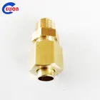 Flare Fitting Brass Flare Fitting NPT Male Pipe Straight Connector Flare Pipe Fitting
