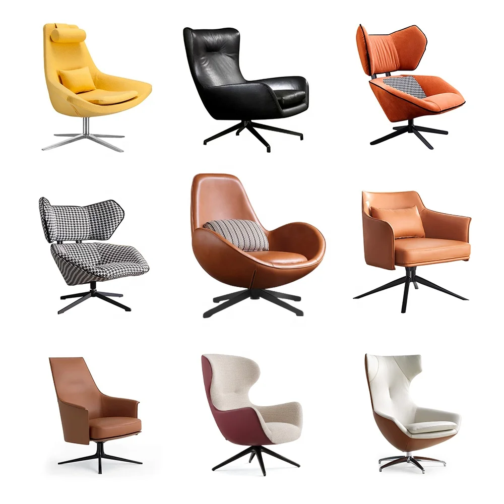 NOVA Scandinavian Chair Designer Contemporary Furniture Fabric / Leather Typology Leisure Chair Steel Frame Armchair