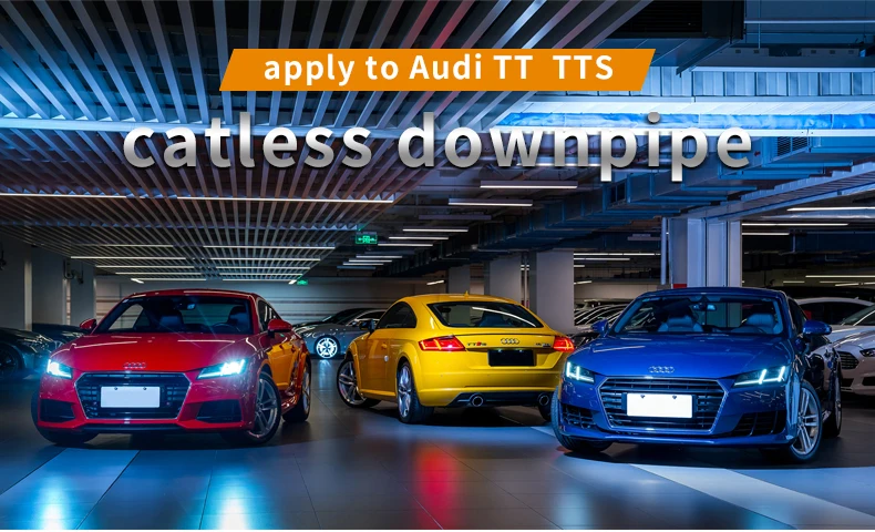 Stainless Steel Exhaust Downpipe for AUDI TT TTRS 1999-2022 Racing Exhaust Downpipe