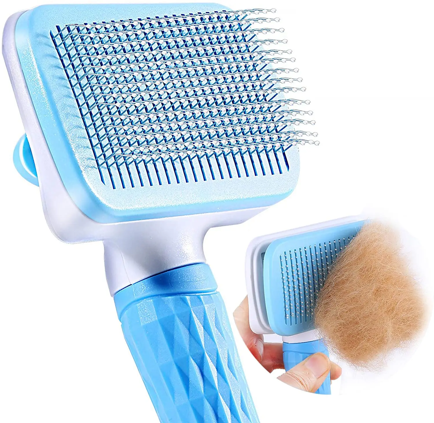 Your Pet Look Cleaner and tidy,Pet Brush for Easy Cleaning and Grooming of Dogs and Cats Dog Brush and Cat Brush Pet Grooming Comb,Remove Loose hair Makes 