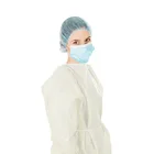 Yellow Gown Yellow/ Yellow AAMI PB70 Level 2 Disposable Isolation Gown 23gsm SMS