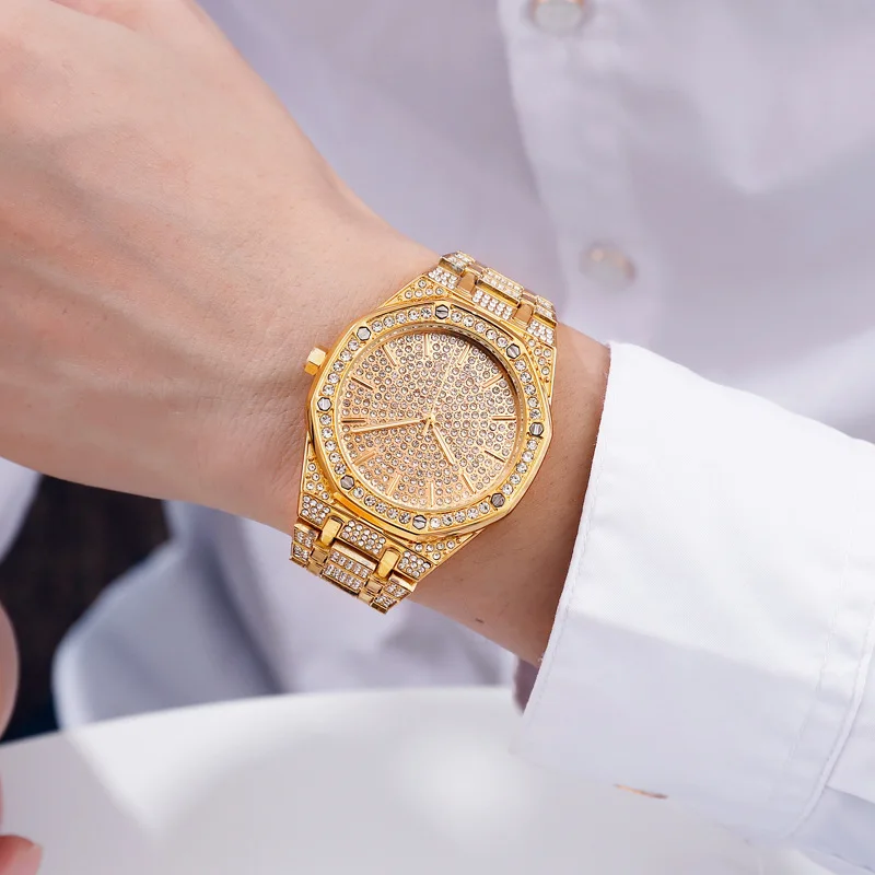 Wholesale Mens Watches Luxury Hiphop Style Bling Diamond Watch For Men - Buy  Quartz Watches,Diamond Watch,Men Watch Product on Alibaba.com
