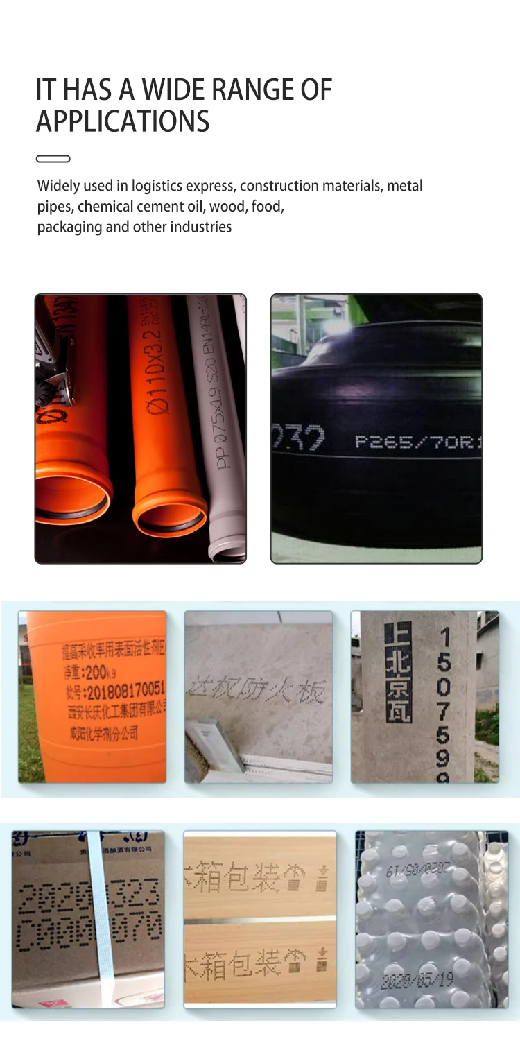 Portable 30-60mm Text Graph Expiry Date Form Large Character Ink-jet Printer