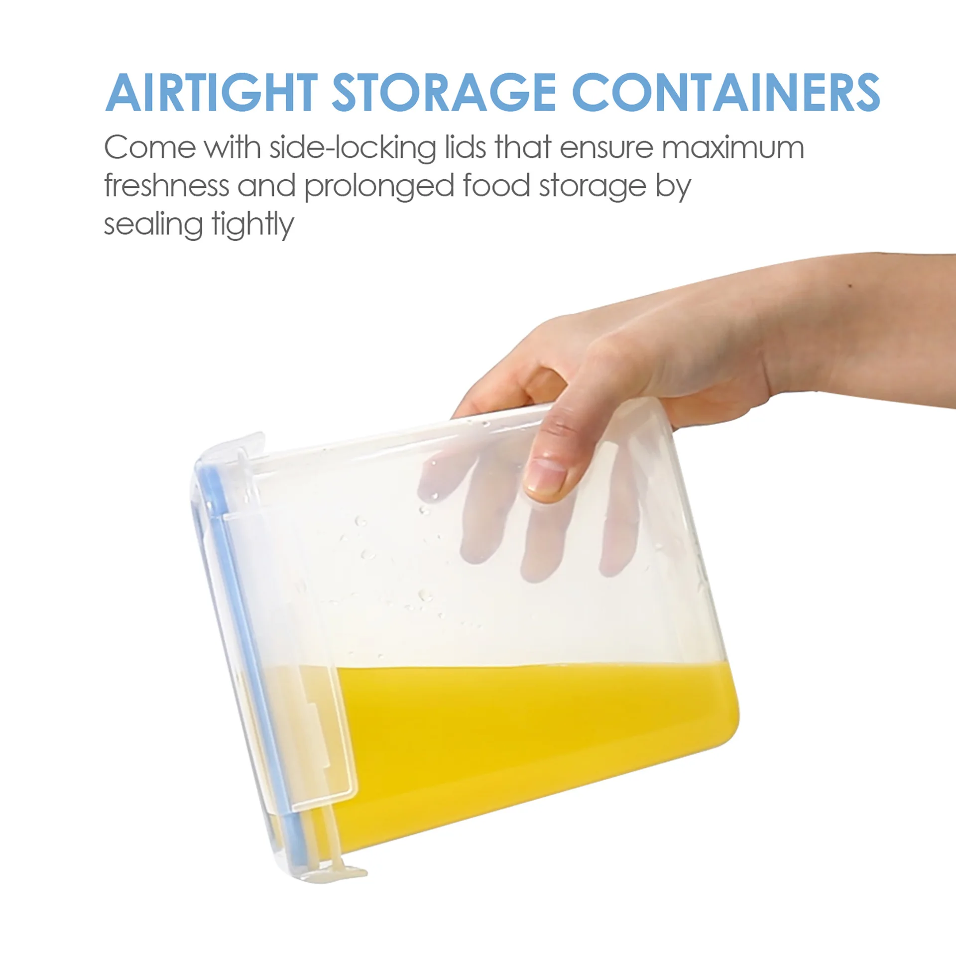 New Silicone Ring Design Plastic Transparent Storage Wholesale Food container 0.8L