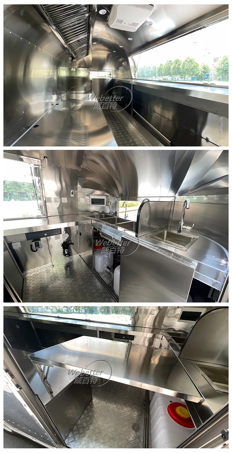 Webetter Custom Food Truck Remorque Alimentaire Airstream Mobile Food