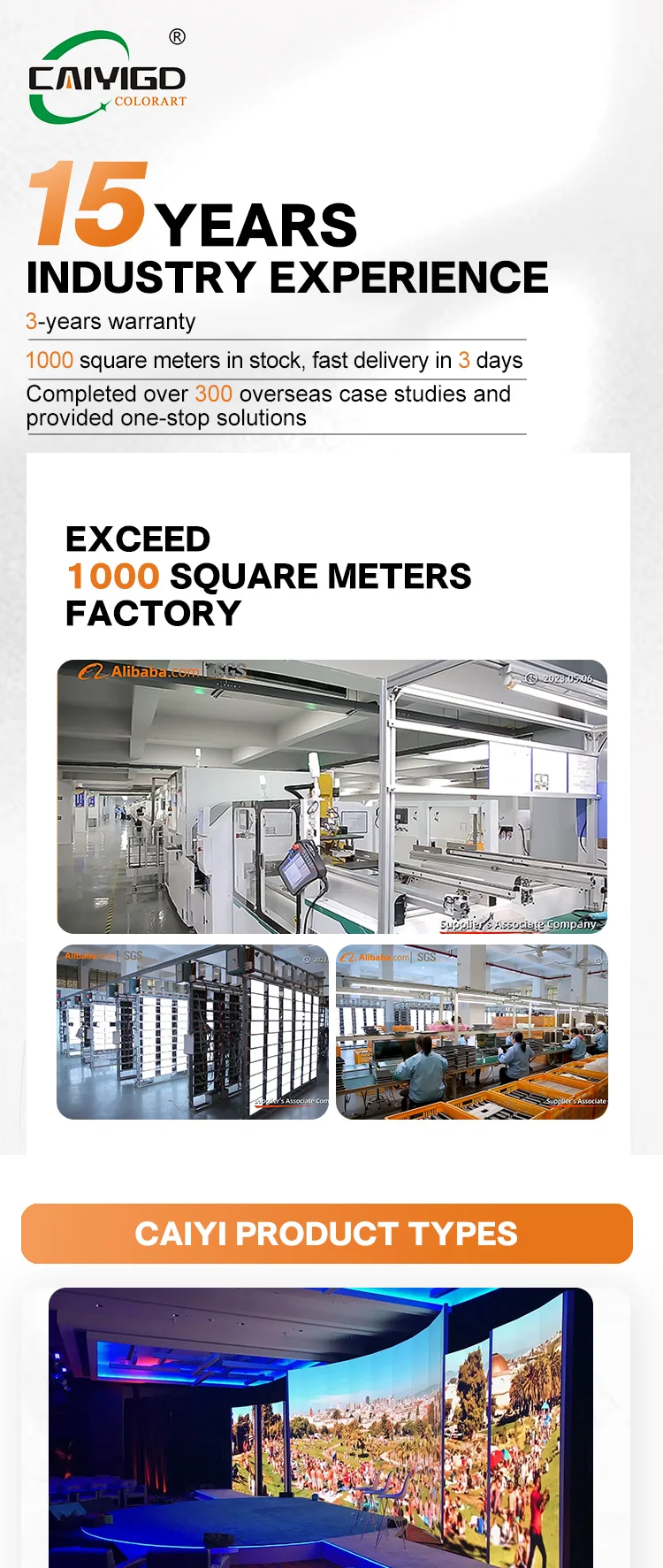 Rental LED Display with 5 Years Warranty 6000 CD Brightness and 2500 cd for Indoor Outdoor Video Wall