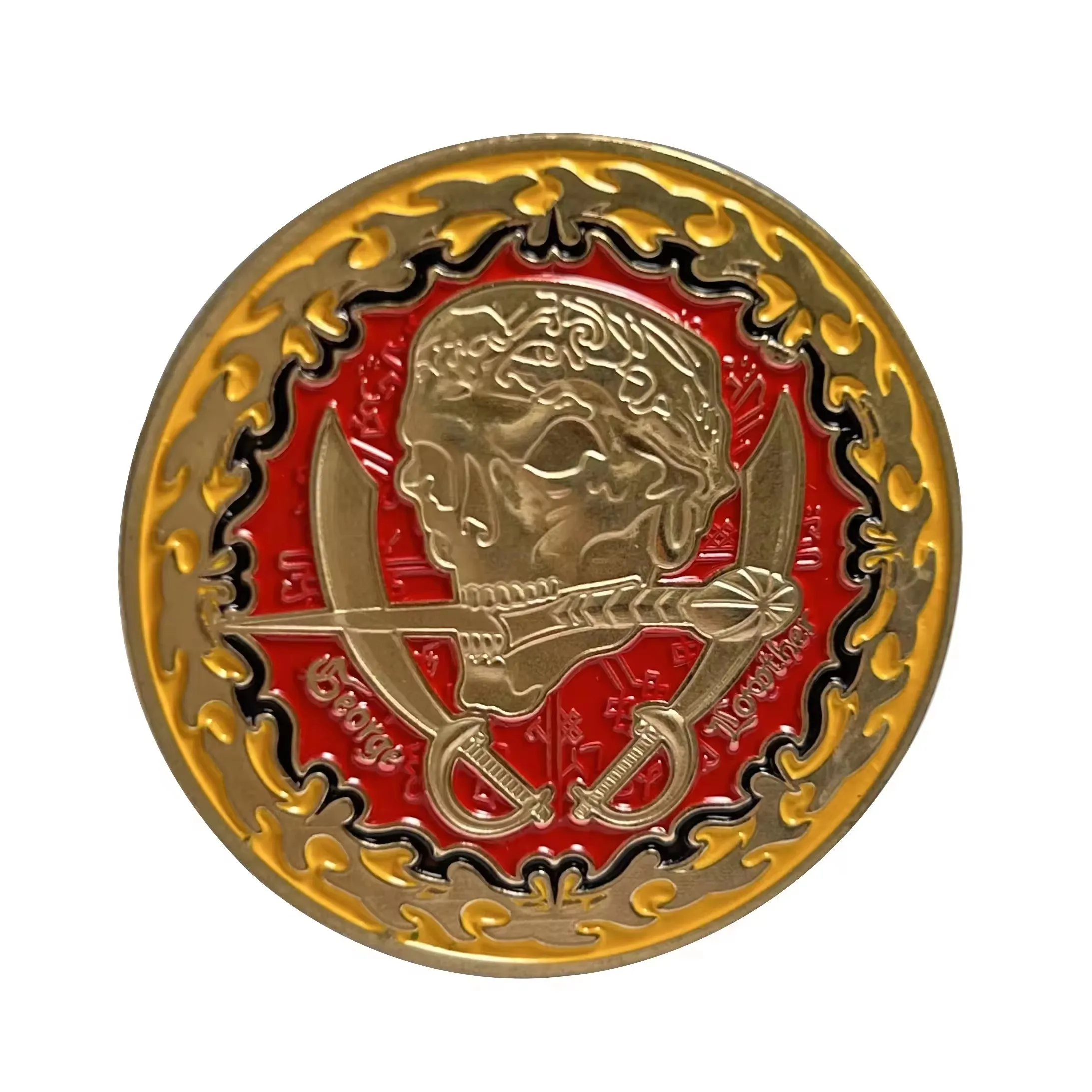 Wholesale Challenge Coin Manufacturer Gold Plating Soft Enamel Custom High Quality Blank Coins factory