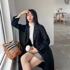 Overcoat 2020 Double-sided Cashmere Overcoat Women's Loose Short Wool Coat Suit Collar Tweed Fur Jacket