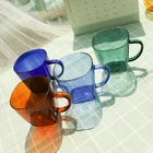 Coffee Glass Coffee Borosilicate 130MM High Quality Reusable Glass Coffee Cup With Handle