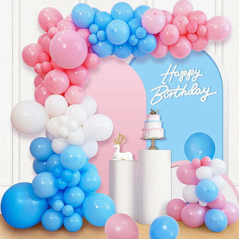 Wholesale Custom Happy Birthday Inflatable Helium Decorations Matte Latex Balloon Arch Sets for Parties