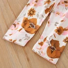 Kids Girls Clothes Set Toddler Girls Ruffle Trim Peplum Top Floral Print Pants Kids Set Clothes
