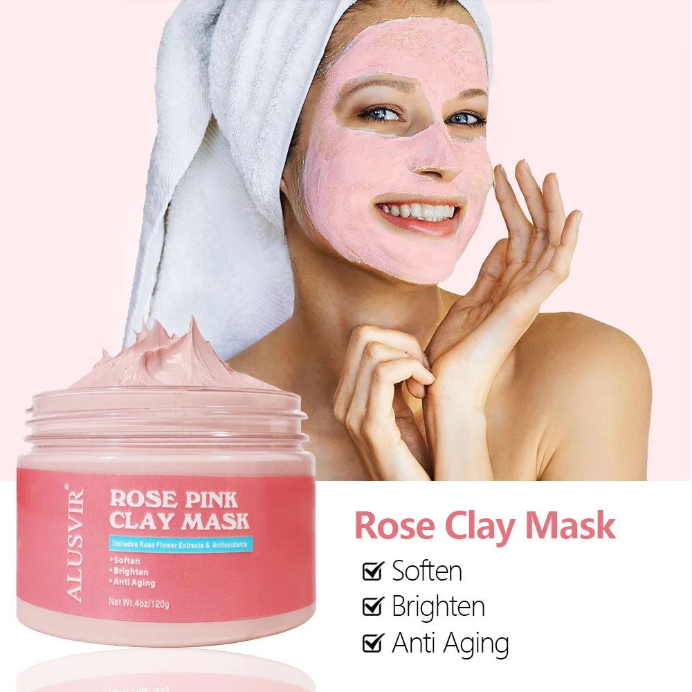 Korean Pink Turmeric Face Clay Mask Green Tea Dead Sea Black Face Maske Skin Care Mask Facial Private Label