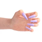 Nail False Purple Coffin Nail Super Long Ballet Manicure False Nail Patch