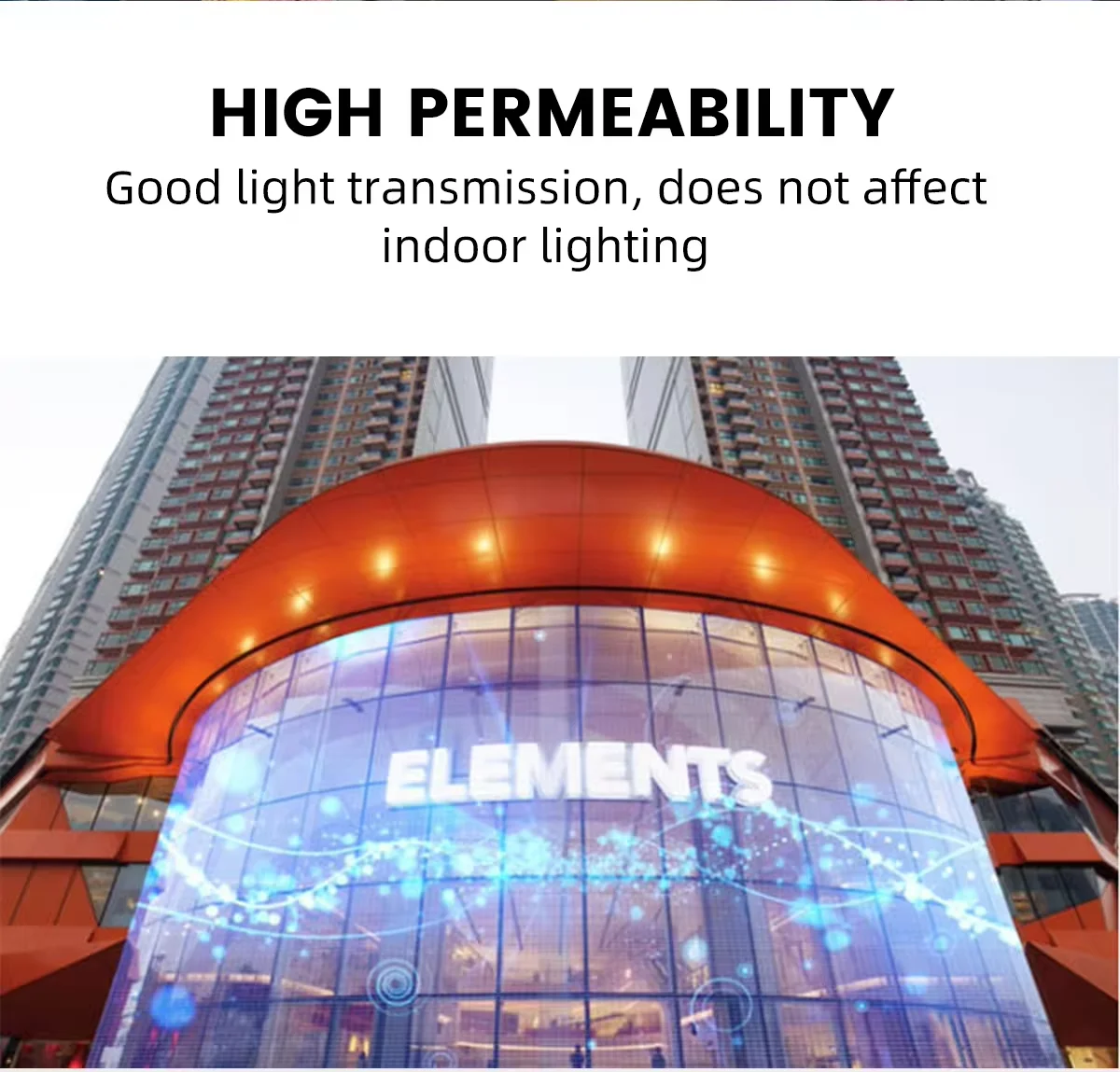 3D Led Flexible Transparent Film Display Screen P4-8P6.5P5-10P10P12 3D Transparent Led Video Wall for Glass Window Advertising details