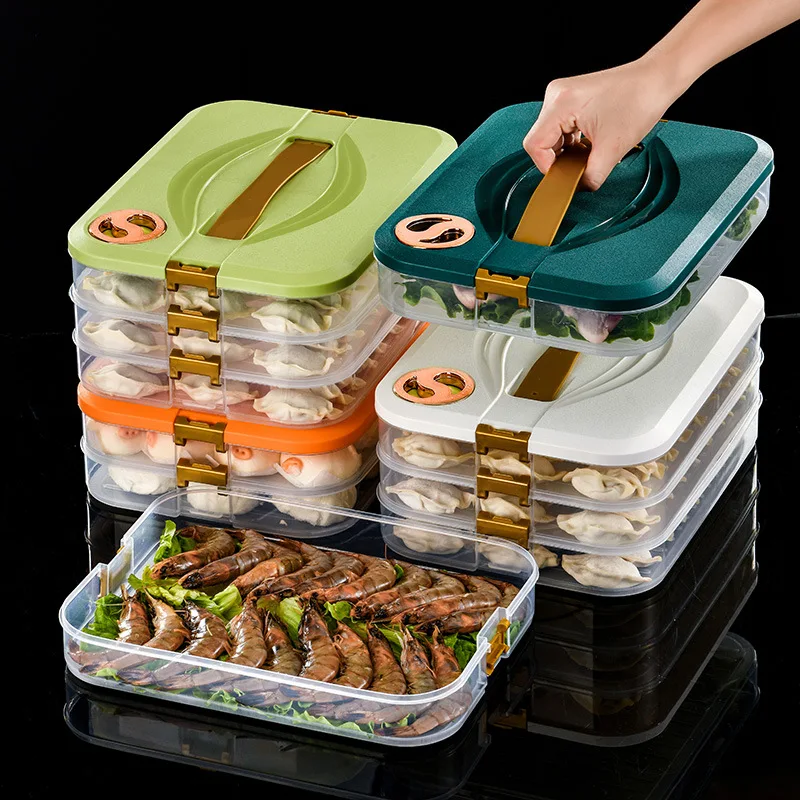 OWNSWING Refrigerator Food Storage Container BPA-Free Food Container With Lid Airtight Kitchen Food Organization
