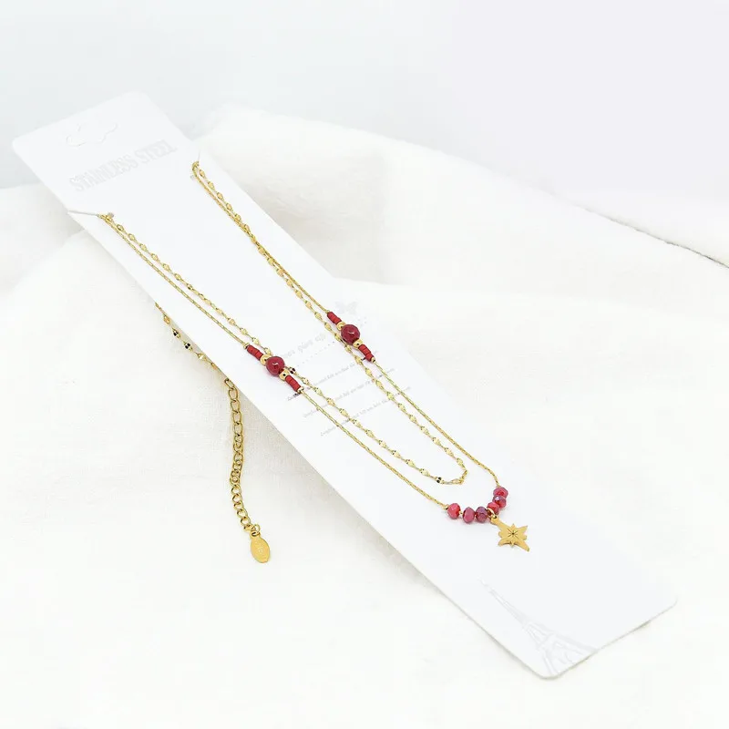 trendy wholesale hot sale custom stainless steel star necklace pendants jewelry for men women,women's men's jewelry necklace