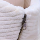 Long Coats Good Looking Classic Women'S White Winter Thick Long Faux Fur Coats With Zipper