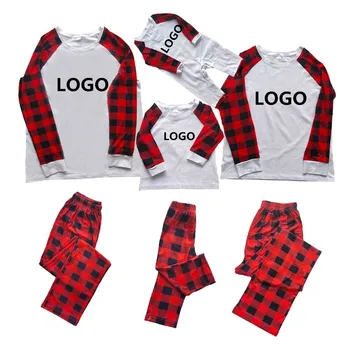 2021 Pjs Christmas Pajamas Sets Custom Print Adult Onesie cotton Kids Baby Clothes Matching Family Christmas Pyjamas