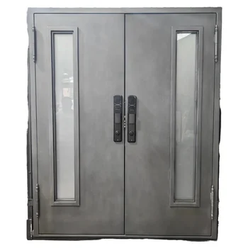 ALUFRONT AS2047 Certified Aluminum Pivot Front Entry Door with Thermal Insulation Double Glazing for Villa Apartment & Hotel Use