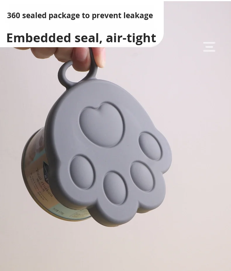 Universal Silicone Can Sealing Lid for Pet Dogs & Cats Multifunctional Food Preservation Bowl & Feeder manufacture