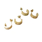 Earring New Arrival Fancy Earring 18k Gold Plated Titanium Steel Cc Earring Women Earring