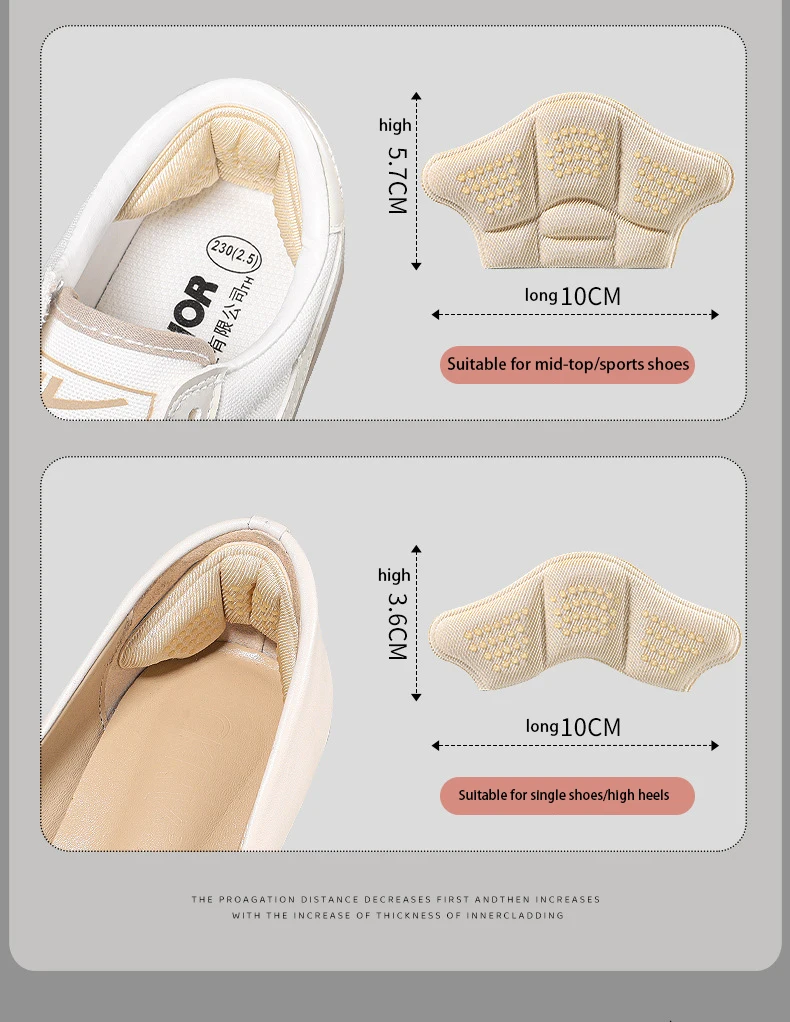 Custom Cut-to-Fit Anti-Skid Heel Stickers, Prevent Abrasion & Heel Slippage Custom Cut-to-Fit Anti-Skid Heel Stickers, Prevent Abrasion & Heel Slippage