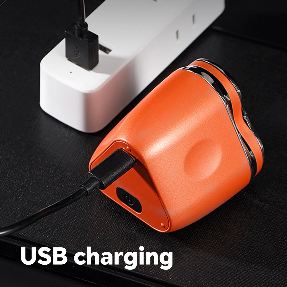 Portable Men's Electric Shaver Mini Digital Display Car Charging Beard Trimmer USB Power Source for Household RV Hotel Use factory