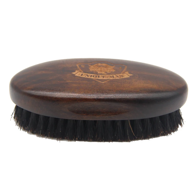 Top Selling Antique Restoring Color Mustache Brush Natural Boar Bristle Brush Animals Wooden Beard Brush Men