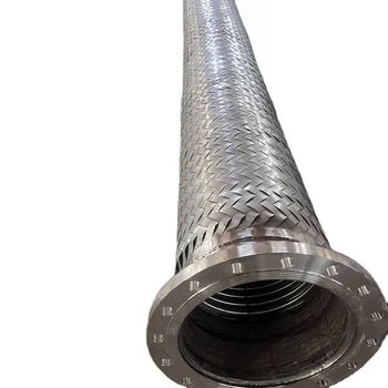 SS 304 / 316 Stainless Steel Flexible Braided Metal Hosebraided metal hose with flangemetal garden hosemetal hose