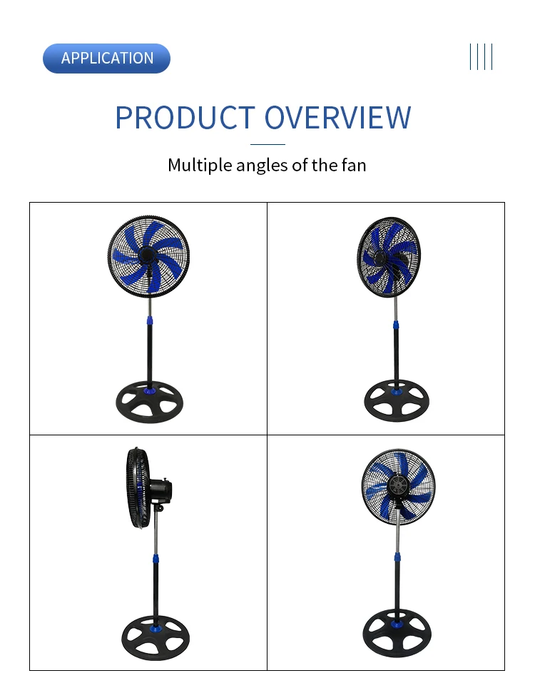 Oscillating Pedestal Stand Fan, 18-inch, 60, Plastic - detail 12