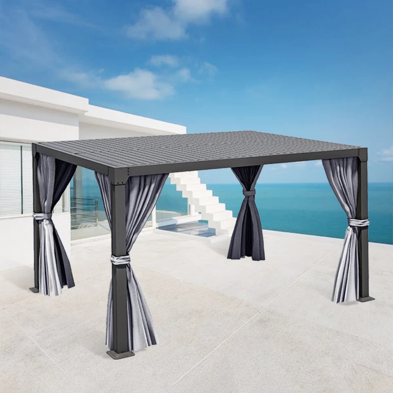 X M Conversation Space Sun Shade Patio Pergola Aluminum Canopy