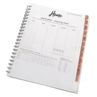 Yearly Planner 2021 Custom Printing Spiral Personalized Yearly Planner With Dividers Tabs