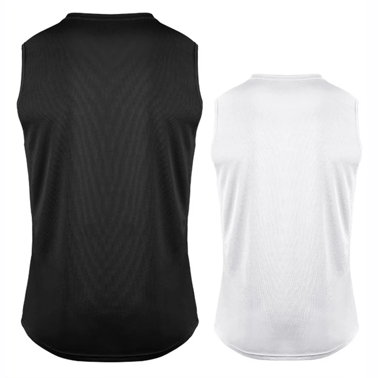 Summer Men's Gym Sports Sleeveless Running Badminton Basketball Fitness Suit Sports Quick Dry Breathable T-shirt Vest Clothes