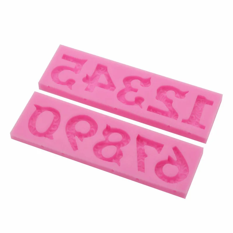 0 9 Number Upper and Lower Case Letter Molds for Chocolate Fondant Cake Decorating Handmade Soap