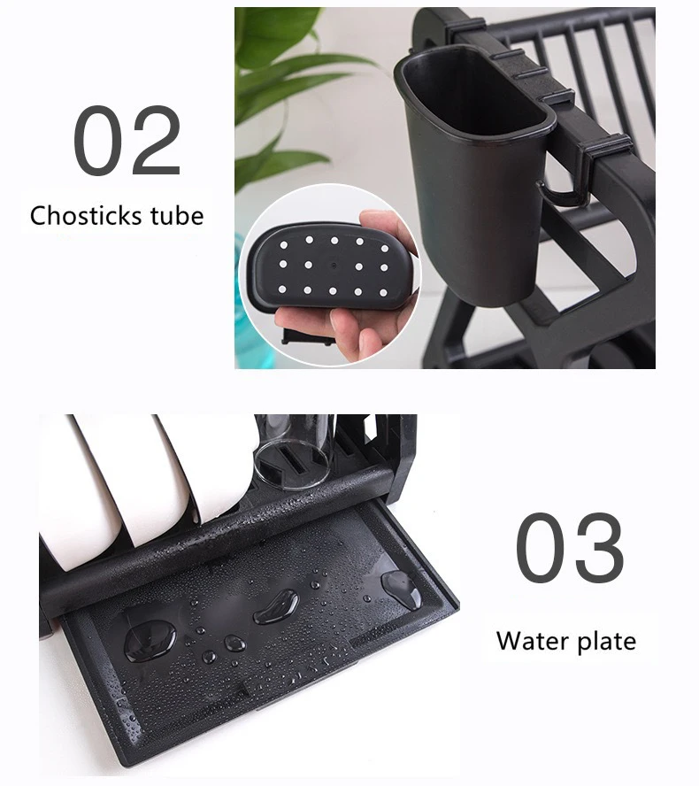 Produit chaud Cuisine Plat Support De Rangement Table Top Drain Bol Rack Mettre Vaisselle Accessoires De Cuisine Supports De Stockage Racks 10 Pcs fournisseur