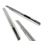 Knife Cutter Blades Knife Heavy Duty Aluminum Black 9mm Snap Off Blade Paper Slitting Cutter Utility Knife