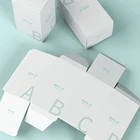 Custom Paper Custom Recycle Cutting Foldable Single Layer Oiled Kraft Paper Cardboard Packaging White Cardboard Box