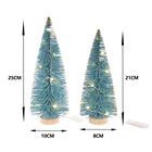 Tree Holiday Wooden Artificial Mini Christmas Plastic Wooden Bottle Brush Tree For Xmas Holiday Home Party Diorama