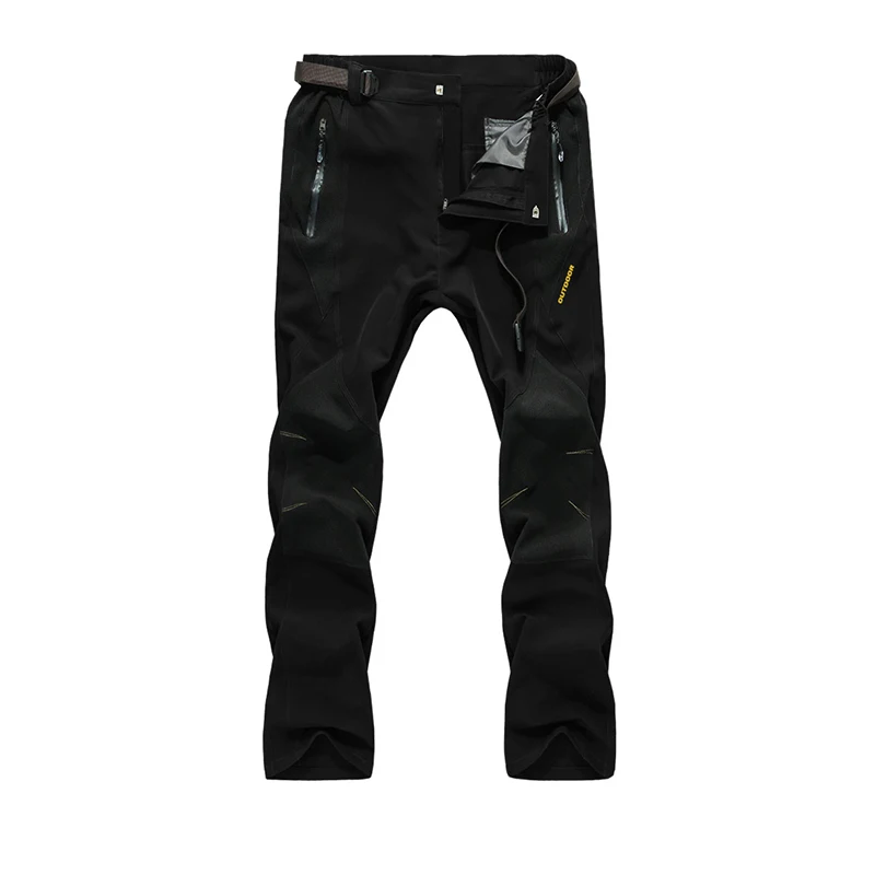 Men's Softshell Fleece Hiking Trousers 