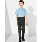 Short School Shirts School Short Sleeve Blue White Primary Middle High School Uniform School Shirts
