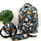 Cartoon Backpacks New Product Idea 2021 Stationery 3 Piece Cartoon Bag Set Bag Hiking School Backpacks