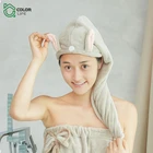 Microfiber Hair Wrap Microfiber Factory Price Custom Soft Lightweight Wrap Microfiber Salon Dry Towels Band For Hair