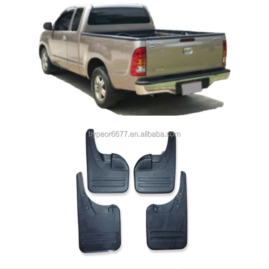 product tiypeor front rear mudguards mudflaps for toyota hilux vigo 2005 2006 2014 splash guards mud flaps molded pickup-3