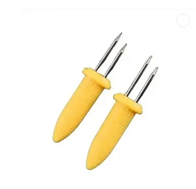 Free Shipping 6 pcs/set BBQ Corn Holders Fork Multi-Function Stainless Steel Barbecue Corn Tools Party Kitchen Barbecue Supplies