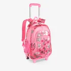 School Bag Backpack School Bag Primary School Pink Color Children School Backpack Bag Girls School Trolley Wheel Bag