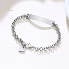 Bracelet Engraved Bracelet Spot Wholesale Simple Personality And Engraving Stainless Steel Ladies Bracelet BR-449