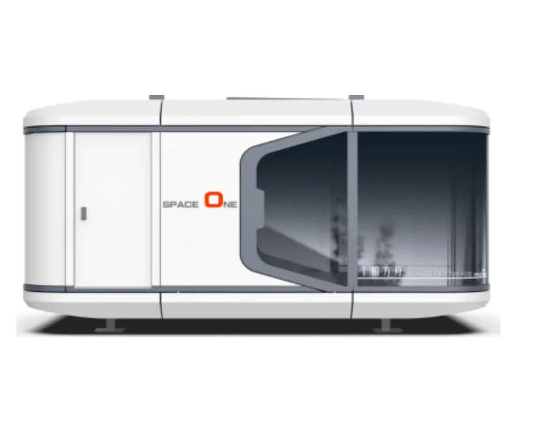 product modern high tech steel space capsule container house hotels apartments prefab living pod solar power living room bathroom-1